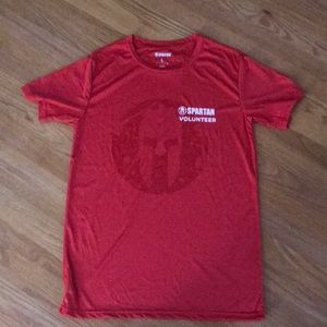 Spartan red volunteer Short sleeve shirt